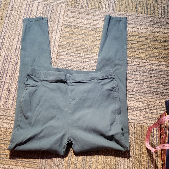 Zulily house brand moto  Gray -blue W9mens leggings - Picture 1 of 6